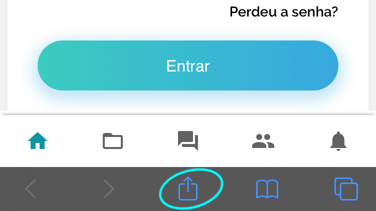 Compartilhamento iOS